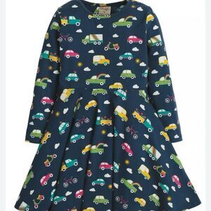 Frugi Transportation Theme Twirl Dress Sz 5-6
